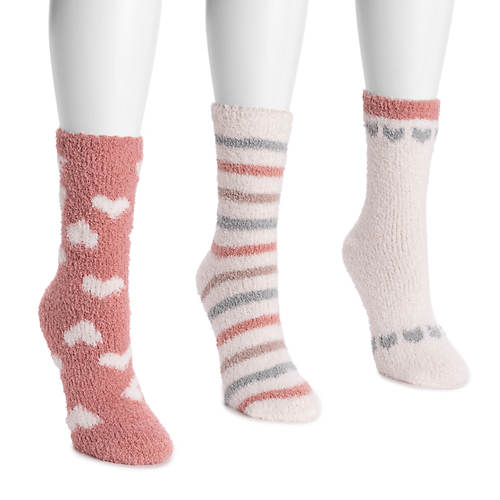 MUK LUKS 3-Pack Cozy Holiday Socks