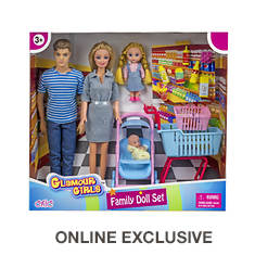 Family Doll Set with Accessories