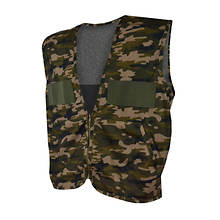 Quiet Wear Men's Camo Hunting Vest with Game Bag
