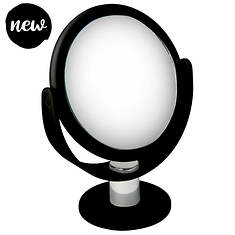 Home Details Dual-Sided 10X Magnification Rubberized Vanity Mirror 