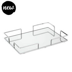Home Details Modern Square Design Mirror Vanity Tray