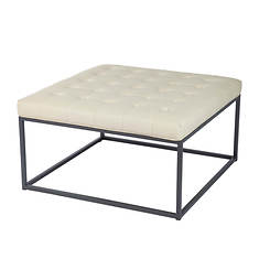 Southern Enterprises Ciarin Upholstered Cocktail Ottoman