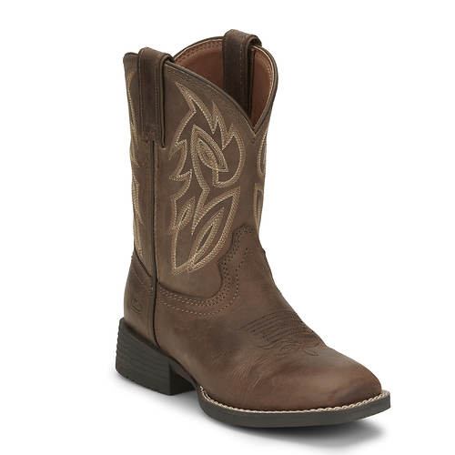 Justin Boots Canter Junior Square Toe (Kids Toddler-Youth)