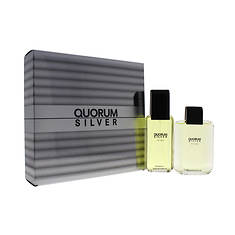 Antonio Puig Quorum Silver for Men - 2 Pc Gift Set