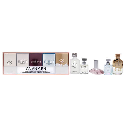 Calvin Klein Deluxe Fragrance Travel Collection for Women 5-piece Mini Gift Set