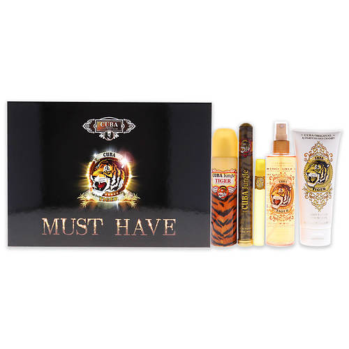 Cuba Must Have Tiger for Women - 5 Pc Gift Set