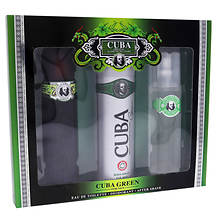 Cuba Green for Men - 3 Pc Gift Set