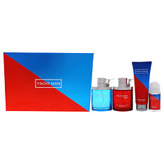 Myrugia Yacht Man Blue and Yacht Man Red for Men - 4-Piece Gift Set
