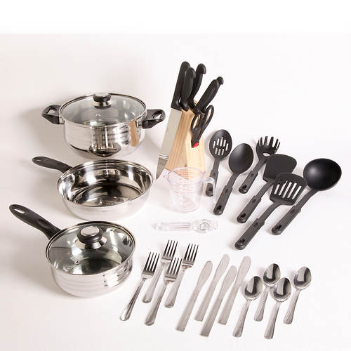 Gibson All You Need Total Kitchen 32-pc. Cookware Set