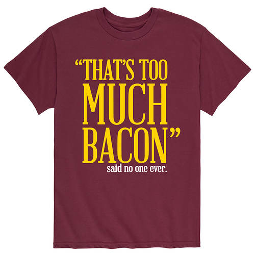 Men's Too Much Bacon Tee