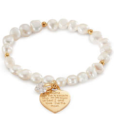 Women's Freshwater Pearls "Moms are…" Bracelet