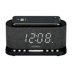 Jensen Alarm Clock with Wireless Charging