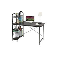 Home Basics Computer Desk with Shelves