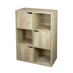 Home Basics 6-Cube Storage Shelf with Doors