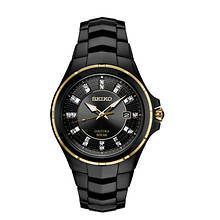 Seiko Coutura Diamond Solar Stainless Steel Watch