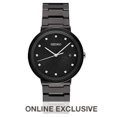 Seiko Essentials Contemporary Diamond Ion-Plated Watch