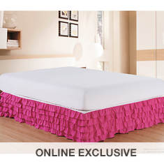 Elegant Comfort Wrinkle-Resistant Multi-Ruffled Bed Skirt - 15" Drop