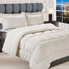 Elegant Comfort Heavy-Weight Micromink Sherpa Comforter Set