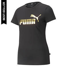 PUMA Women's Essentials Metallic Logo Tee