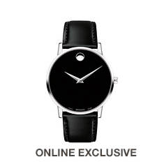 Movado Men's Museum Classic Smooth Leather Strap Watch