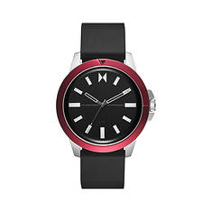 Men's MVMT Minimal Sport Red Sea Black Silicone Watch