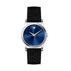 Movado Women's Museum Classic Textured Leather Strap Watch