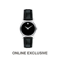 Movado Women's Museum Classic Textured Leather Strap Watch
