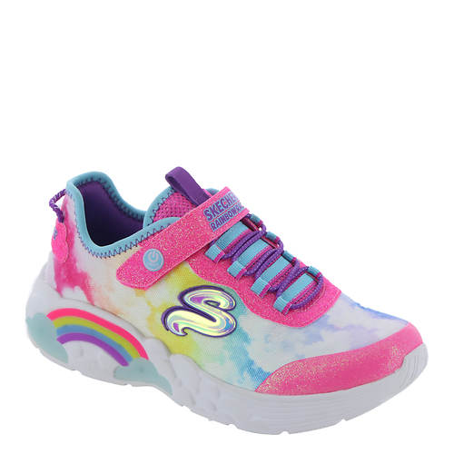 Skechers S Lights Rainbow Racer Sneaker (Girls' Toddler-Youth)