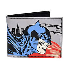 DC Comics Batman Superhero Bi-Fold Wallet With Gift Tin Box