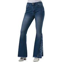 Patchwork Flare Jeans
