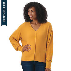 Masseys High Low Cozy V-Neck Sweater