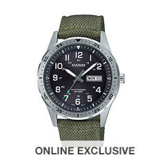 Casio Men's Classic Diver Inspired Analog Solar Nylon Watch