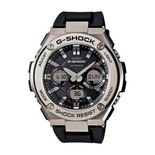 G-Shock Men's G-Steel Silver & Black Analog/Digital Watch Black Dial