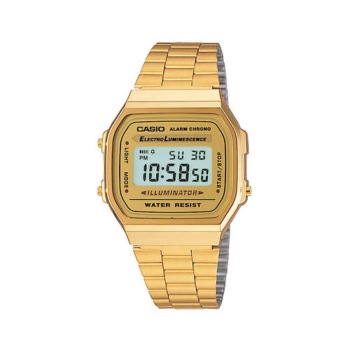 Casio Unisex Vintage Digital Gold-Tone Bracelet Watch