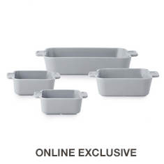 Corningware Modern Ash 4-pc. Stoneware Bakeware Set