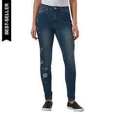 K Jordan High-Rise Embroidered Skinny Jean