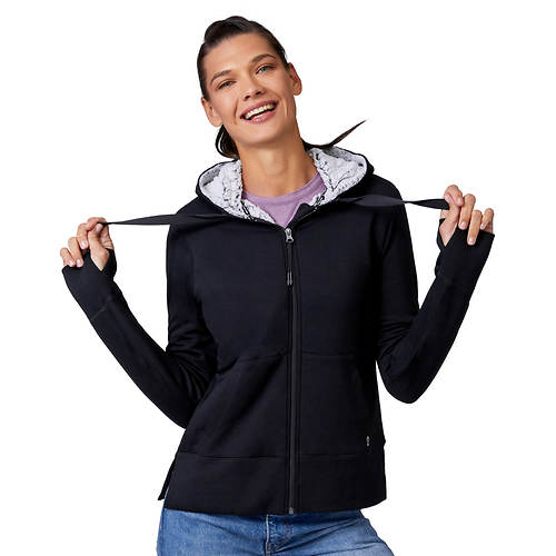 Free Country Women's Luxe+ Sherpa-Lined Full-Zip Hoodie