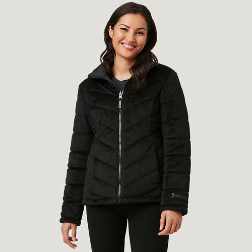 Free Country Women's Pile Puffer Reversible Jacket