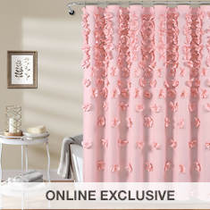 Lush Décor Riley Shower Curtain