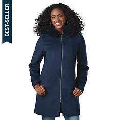 Masseys Zip-Front Hooded Coat
