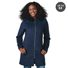 Zip-Front Hooded Coat