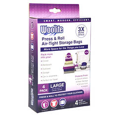 Woolite 4-Piece Air-Tight Hand Roll Vac Bags