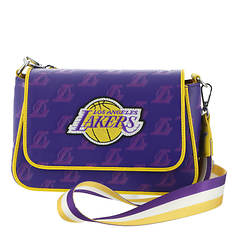 Loungefly LA Lakers Debossed Logo Crossbody Bag