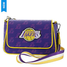 Loungefly LA Lakers Debossed Logo Crossbody Bag