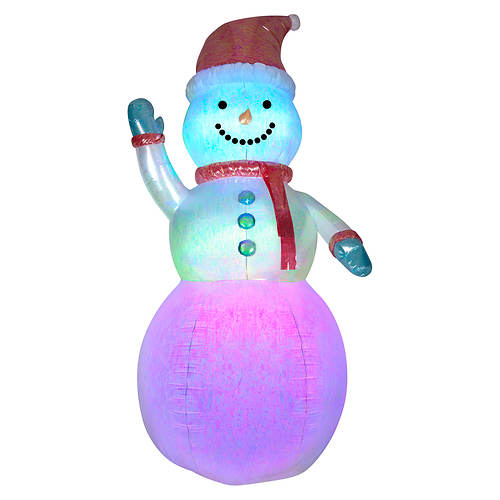 9' Color Changing Snowman Inflatable