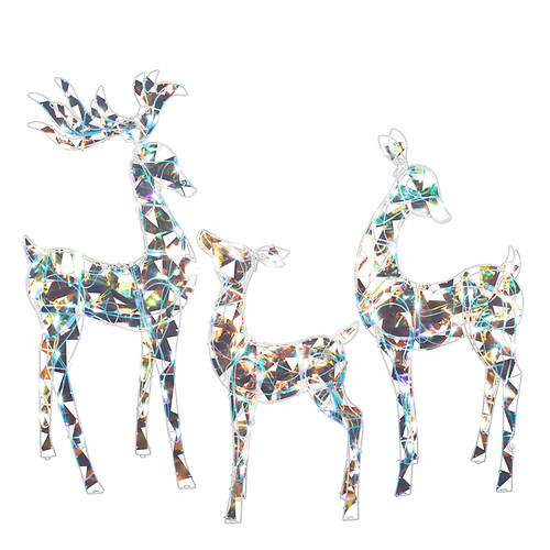 Sparkle Iridescent Deer Family