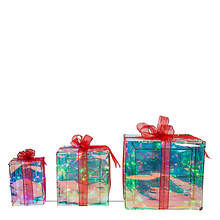 Sparkle Iridescent Light-Up Gift Boxes
