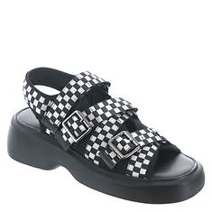 ALL BLACK Strappy Flat Lugg Platform Sandal (Women's)