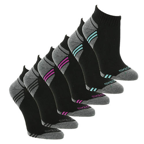 Skechers Women's S108230 Quarter 6-Pack Socks