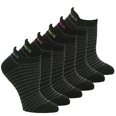 Skechers Women's S116095 Low Cut Heel Tab 6-Pack Socks